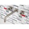 Kingston Brass KS6028DKL Wall Mount Tub Faucet, Brushed Nickel KS6028DKL - alternate 3